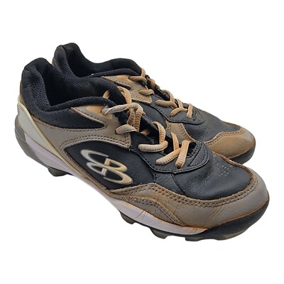 Boombah Cleats Kids Sz Baseball Softball Black