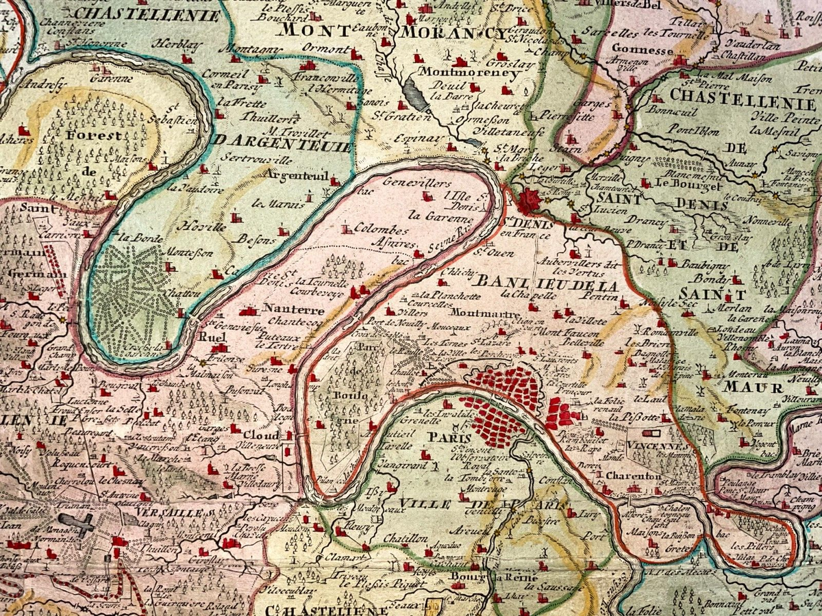 フランスアンティーク　MAP Antique Map of France, 18th Century, Fine Art Reproduction