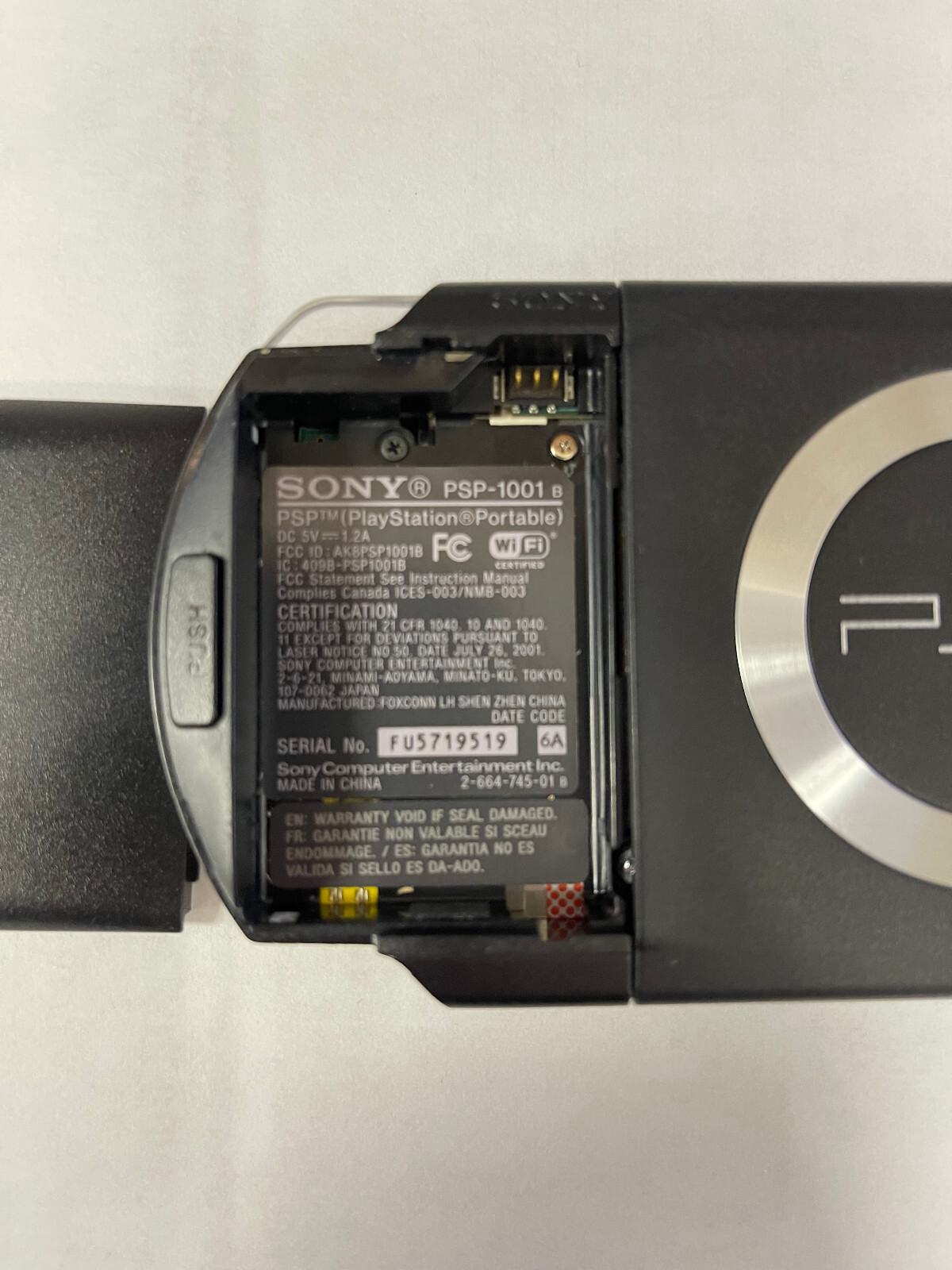 Sony PSP1001 Portable Console (with charger, no battery) eBay