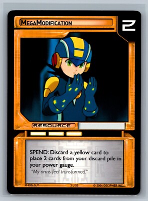 MegaMan NT Warrior TCG MegaModification #3 U 55 CCG Mega Man Grave
