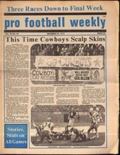 Pro Football Weekly Dec 22, 1973 Brown Jurgensen Harraway Redskins Vol 7 No. 20
