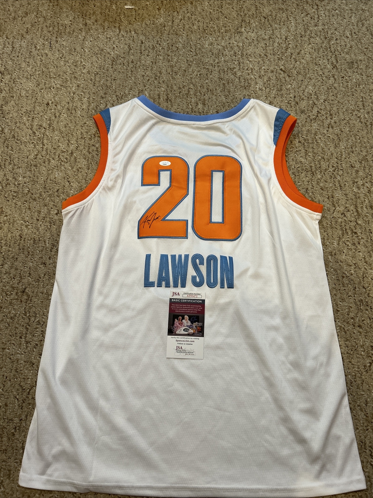 Kara Lawson Autographed Signed Tennessee Volunteers TENNESEE VOLUNTEERS- JERSEY JSA COA WOMENS 