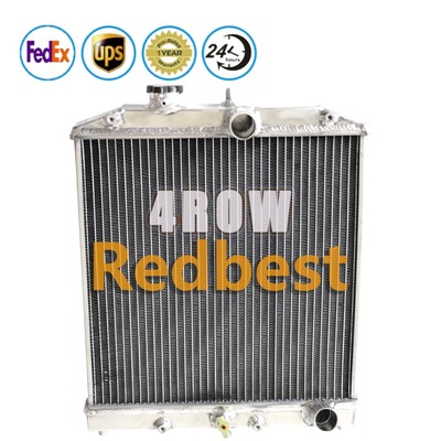 4Row Aluminum Radiator For 1992-2000 Honda Civic Del Sol EK Integra AT/MT #1290