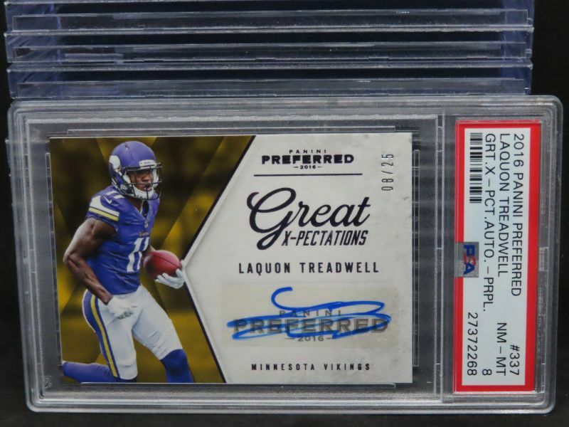 Laquon Treadwell Panini Preferred #337 Great X-Pectations Autograph-Purple