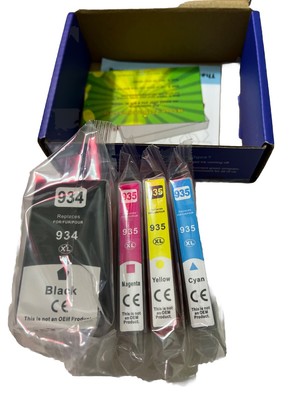 4 Pack Premium 934XL 935XL Ink Cartridge for HP Officejet Pro6230/6830/6835/6812