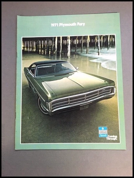 1971 Plymouth Fury 22-page Vintage Sales Brochure Catalog - GT Gran I II III Foto 2 de 4