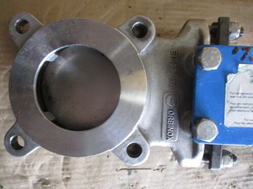 ORBINOX 3" STAINLESS KNIFE GATE VALVE 20-3636RI, #731105J NEW - Picture 2 of 10