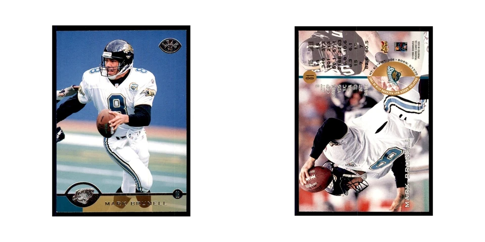 1996 Leaf Mark Brunell Jaguars #81 - Image 3 of 3