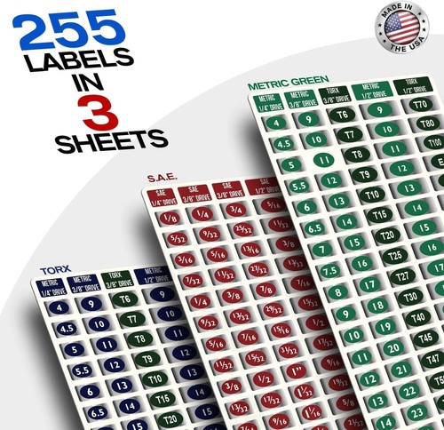 New Shop Owners LOT - The Ultimate Organizer Deal - 2000 Tool Labels for Tools + - Picture 5 of 7