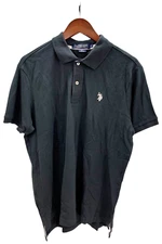 U.S. Polo Assn. Men's Solid Interlock Shirt Black