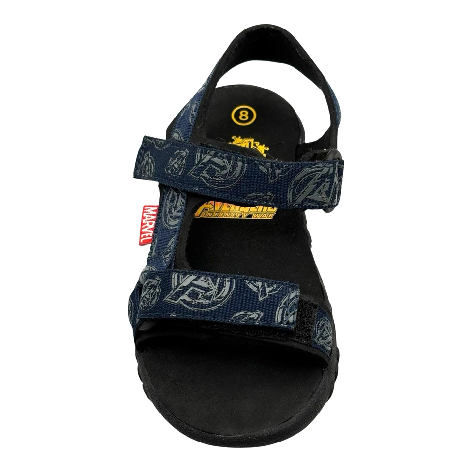 Сандалии Marvel Avengers для малышей ясельного возраста размер 8 синие с логотипом регулируемые ремни летняя обувь - Изображение 3 из 4