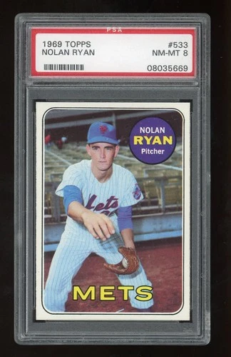 1969 Topps Nolan Ryan #533 PSA 8