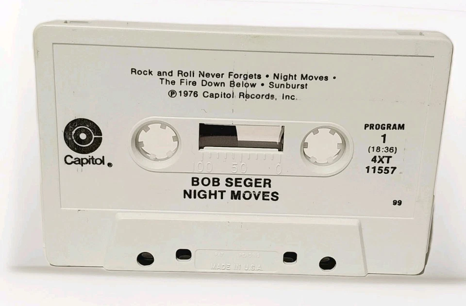 LOT 2 BOB SEGER THE SILVER BULLET BAND NIGHT MOVES LIVE BULLET CASSETTE TAPE - Image 4 of 4
