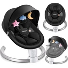 Electric Baby Swing, Infant Swing with Remote Control, 5 Sway Speeds, Black