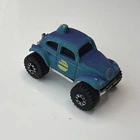 Micro Hot Wheels BAJA BUG Blue Vintage 1990 Color Changers Off Road Pack Diecast