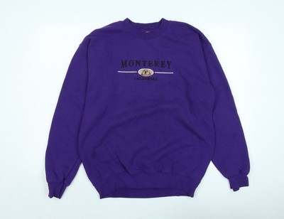 Pullover Sweatshirt Herren UK Größe M Monterey California Lila