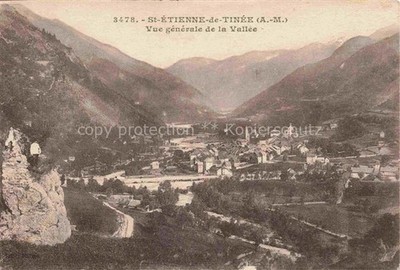 St-Etienne-de-Tinee NICE 06 Alpes-Maritimes Tal Fluss Kirche Berge Daecher