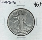 1928-S  WALKING LIBERTY SILVER HALF DOLLAR  ~ VG + ~ NICE COIN ~ 90% SILVER