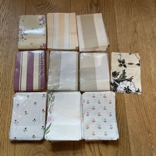 Laura Ashley Vintage Cotton Fabric Samples Swatches x 209 Patchwork