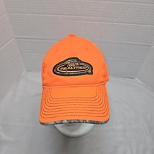 Team Realtree Adult Baseball Cap Hat Blaze Orange/Camo Deer Turkey Hunting Adj