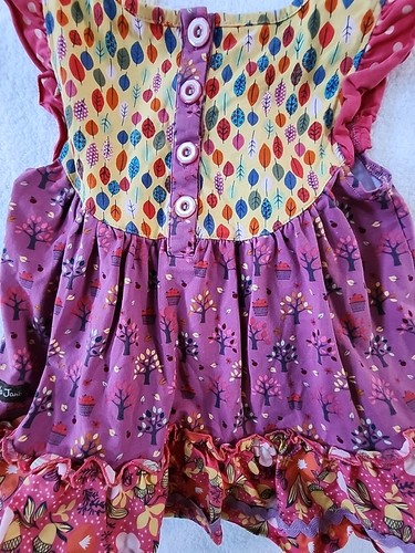 Matilda Jane Girls Fall Theme Dress Size 4 Preowned - Picture 5 of 6