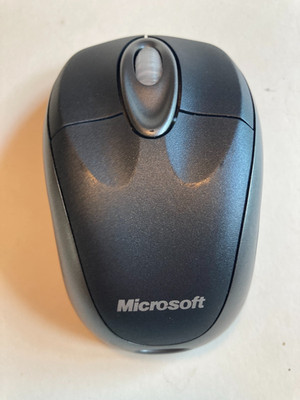 Microsoft Wireless Notebook Optical Mouse 3000 Model 1056 w/ Receiver Slate Gray