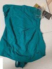 Vintage Jantzen Classics Women's Teal One Piece Swimsuit Size NWT Retro Sz 18