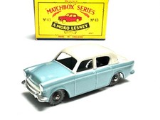 Matchbox Series Lesney Moko No. 43 Hillman Minx hellblau creme Metallräder mint