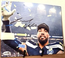 LEONARD WILLIAMS Seattle Seahawks SIGNED 8X10 Photo JSA COA SUPER BOWL LX D