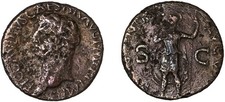 Roman Empire Coin As Claudio I 41-42 A.D.