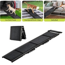 Portable Folding Dog Ramp Pet Ramps for SUV Cars Travel 250lb Capacity, Non-Slip