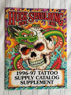 Huck Spaulding 1996 1997 Catalogo Fornitura Tatuaggi Supplemento Flash Listino Prezzi