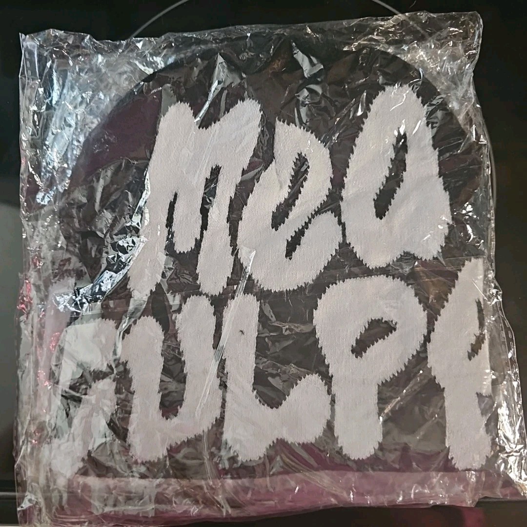 Mea Culpa Knit Beanie Black and White Graphic Print Winter  display picture 3