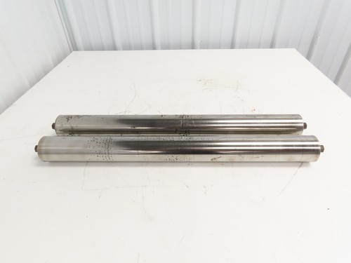 Hytrol 2-5/8" Snub Idler Roller 30" Hytrol Conveyor 27"BF 11/16" Hex Lot of 2