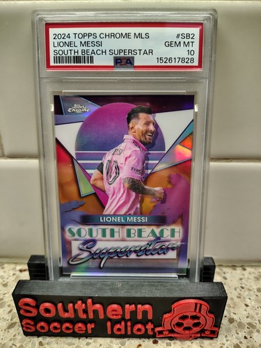 2024 Topps Chrome MLS South Beach Superstar Lionel Messi #SB-2 PSA 10 😎🔥🏆🇦🇷