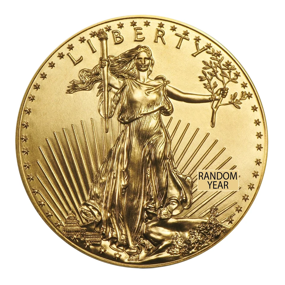 1/2 Ounce Gold American Eagle $25 BU - Random Date - Image 2 of 3