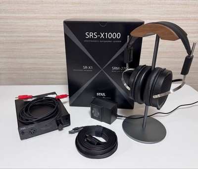 STAX SRS-X1000 Earspeaker System SR-X1 Headphones + SRM-270S Amplifier PRO Bias