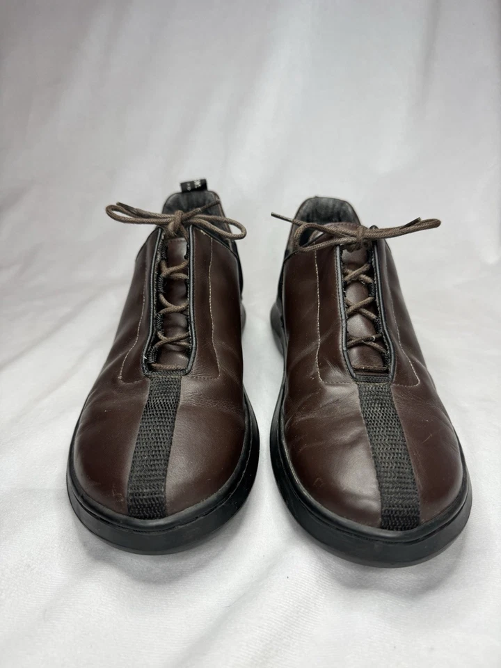 Винтажный Giraudon Sport Нью-Йорк туфли коричневый кожаный ретро платформе кроссовки 40 - Изображение 2 из 4