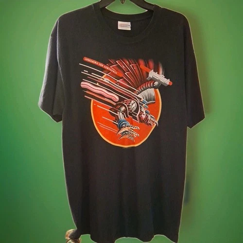 ​VINTAGE Judas Priest Tour Shirt - Hanes Heavyweight - 2000s vintage concert t-shirt, vintage, single stitch, B+ condition