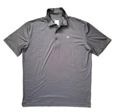 Callaway Men  s XL Golf Polo Gray Micro Check Opti-Dri Stretch Performance Shirt