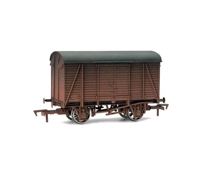 Dapol LMS Box Van Weathered 611421 Model Railway OO Gauge 4F-021-004