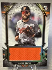 🔥COLTON COWSER 2024 Topps Triple Threads Single Jumbo Relic RC /48 #ORIOLES!🔥