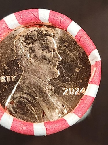 2024 Lincoln Rolle "P" Stempelglanz (5X) Lincoln Cent Rollen aus Karton (LOOMIS) - Bild 5 von 5