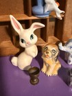 Vintage Mix of Miniatures Porcelain Metal Cat Box includes Necklace and Earrings — photo 2