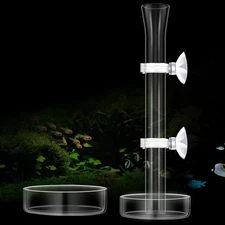 3 Pieces Shrimp Feeding Tube and Dish Set, Include Glass Shrimp Feeder Tube and