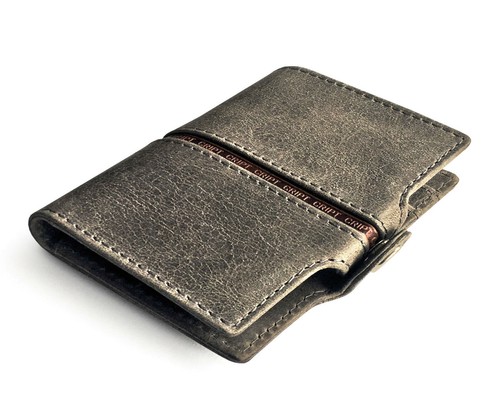 CRYPT 4.15 STEEL Leather Card Wallet – RFID Blocking Kreditkartenetui Münzfach - Bild 6 von 12