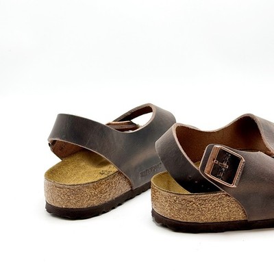 NEW* Unisex BIRKENSTOCK Milano Oiled Leather Sandal HABANA  display picture 3