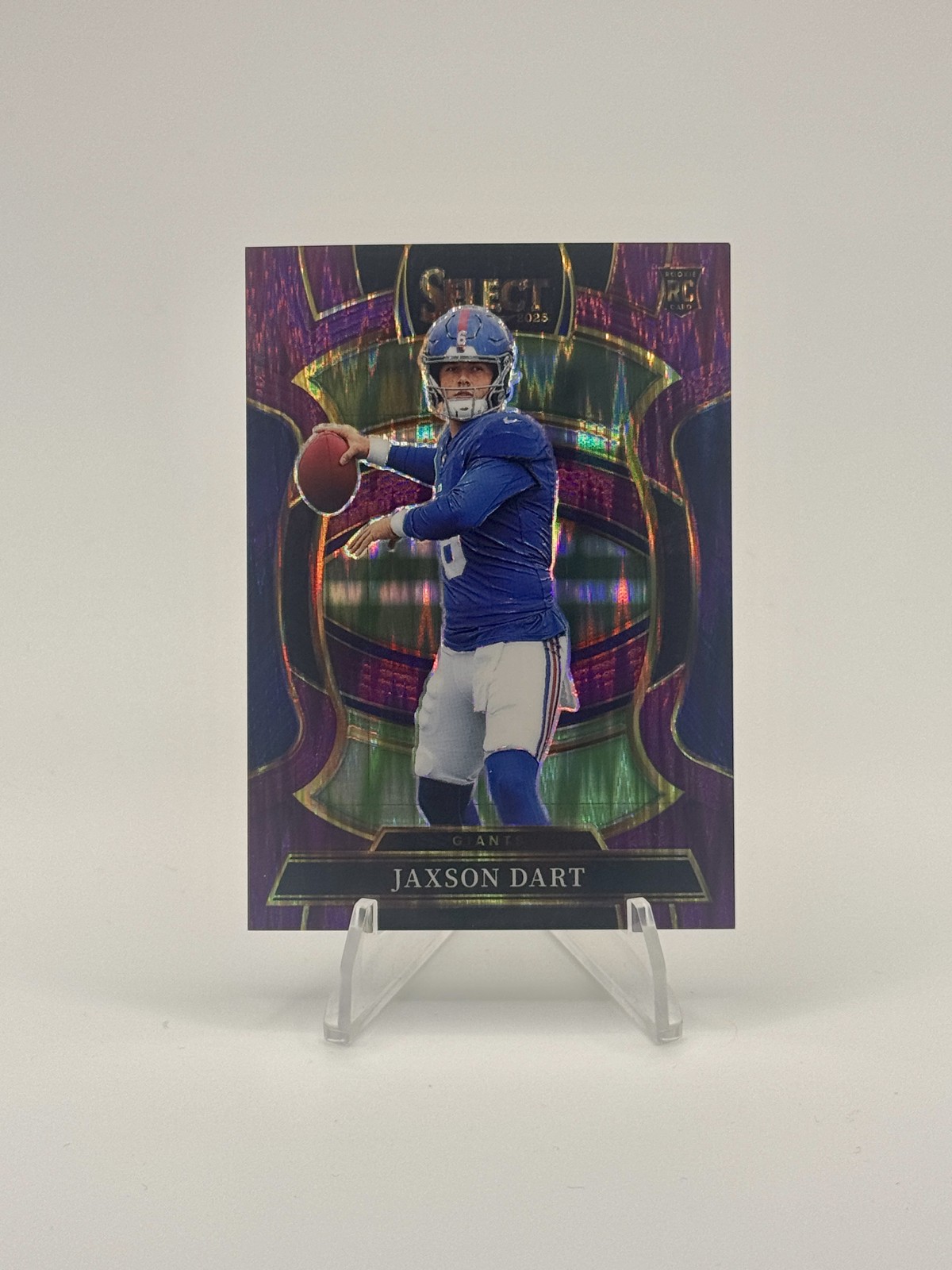2025 Panini Select - Concourse Jaxson Dart #93 Purple Shock Prizm /699 (RC)