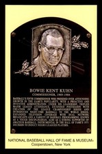 1964-Date Hall of Fame Plaque #173 Bowie Kuhn EXEC   NM+ J3719224