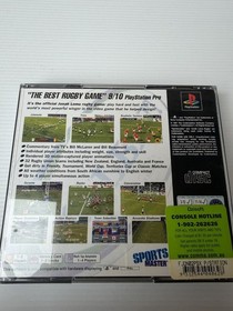 Jonah Lomu Rugby Sony PlayStation PS1 Game With Manual RARE AUS NZ PAL Mint